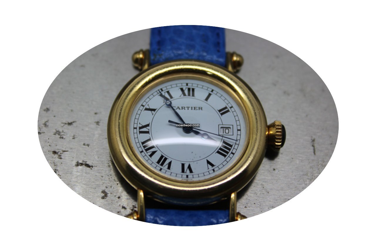 Cartier Diabolo 18K/750 Gelbgold/Lederba...