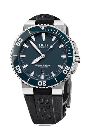 Oris Aquis Date, Ceramic Top, Blue Dial,...