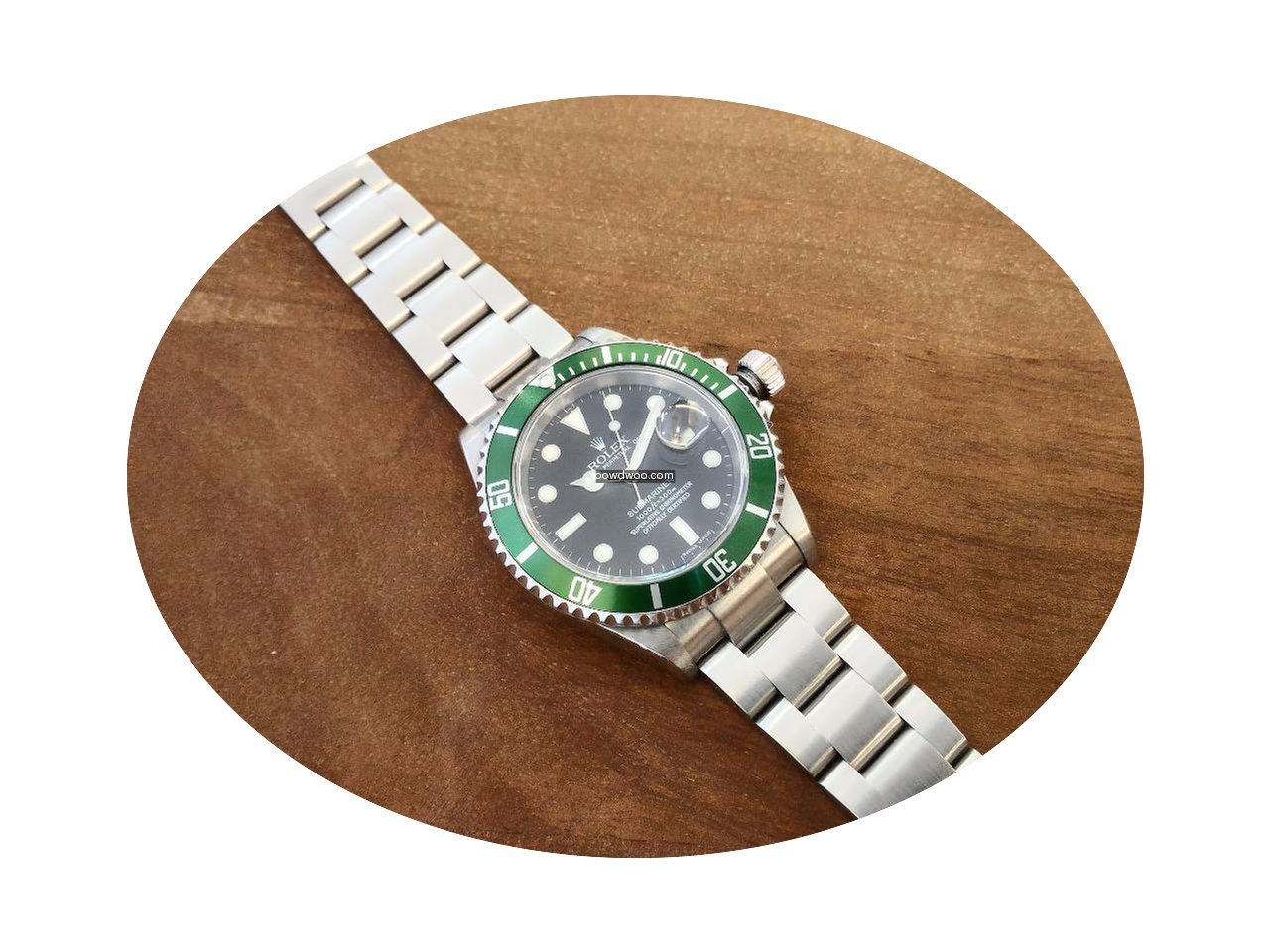 Rolex Submariner Date 16610LV Green Beze...