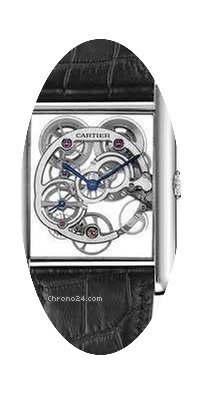 Cartier Tank Louis Cartier Skeleton Dial...