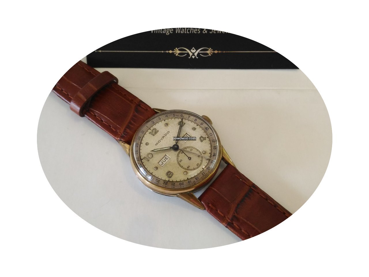 Movado Triple Calendar Gold platednice p...