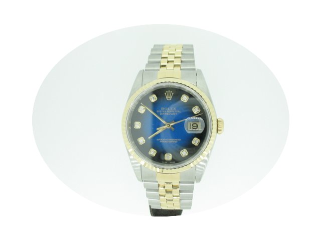 Rolex Datejust 16233 With Original Diamo...