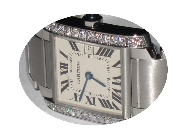 Cartier Tank Francaise Midsize Diamonds...