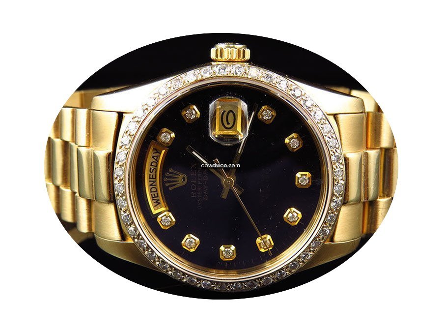 Rolex 18k Yellow Gold Mens 36 MM Rolex P...