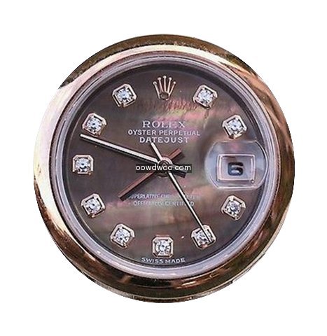 Rolex Ladies Datejust Two Tone Tahitian ...