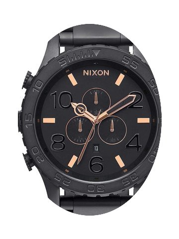 Nixon A083-957 51-30 Chrono All Black Ro...