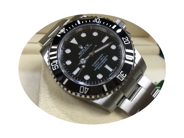 Rolex 114060 Black Submariner No Date Ce...