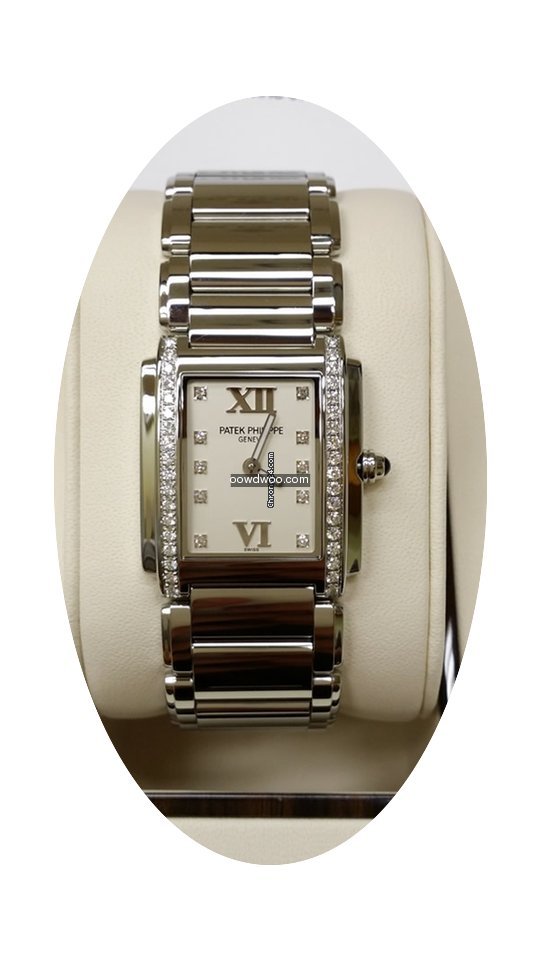 Patek Philippe 4910/10A Lady Steel Diamo...