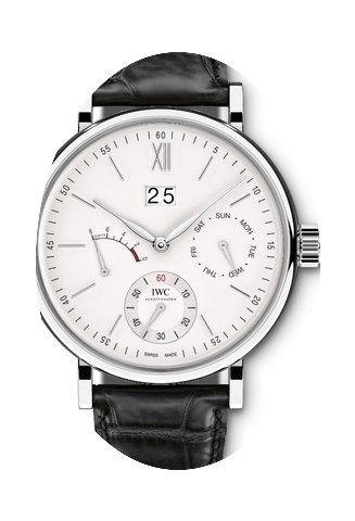 IWC Portofino Hand Wound Day Date in Ste...