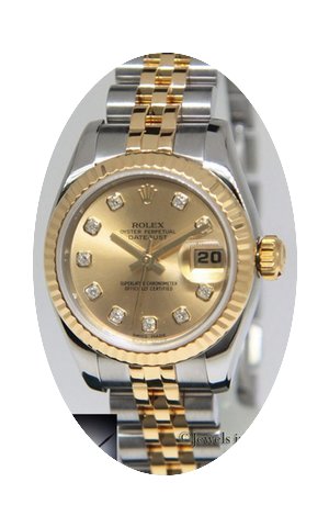 Rolex Datejust 18k Yellow Gold/Steel Cha...