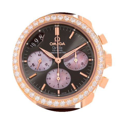 Omega Deville Co-axial 18k Rose Gold Dia...