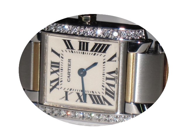 Cartier Tank Francaise 18K Gold Diamonds...