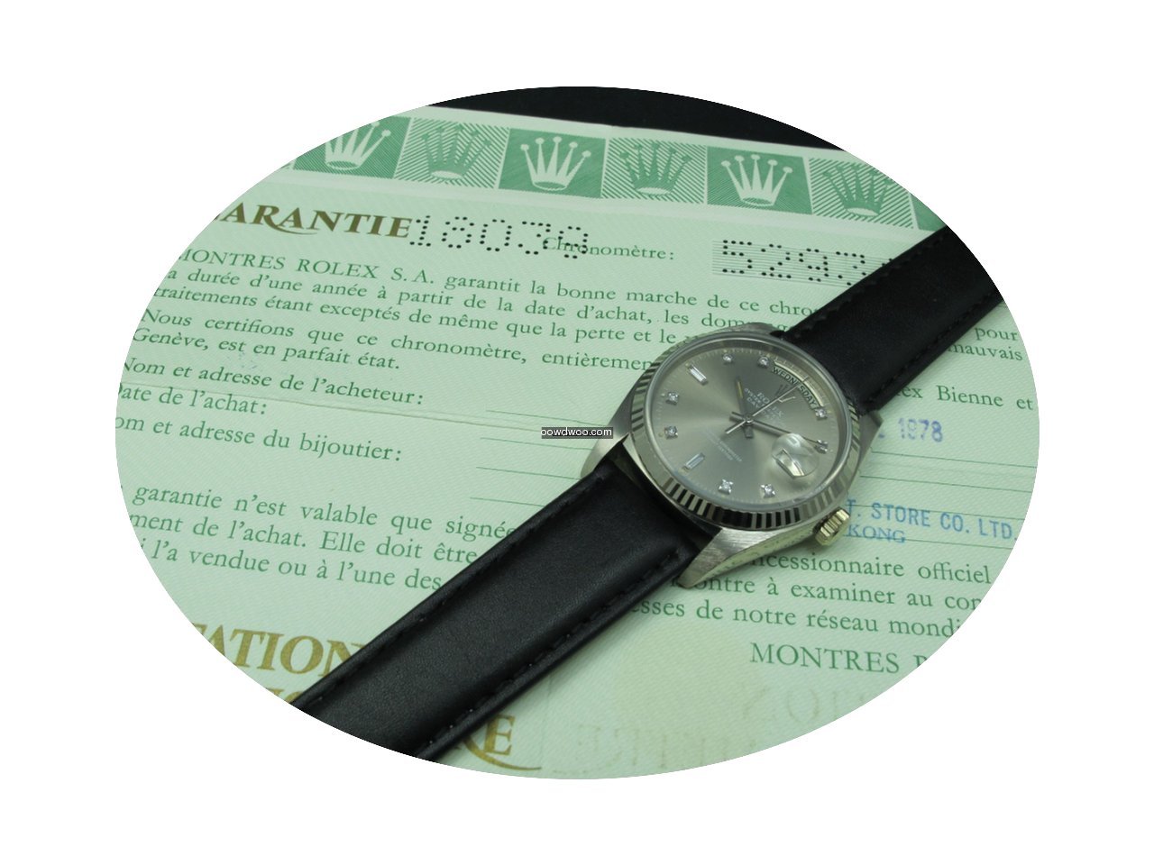 Rolex DAY-DATE 18039 with Original Brown...