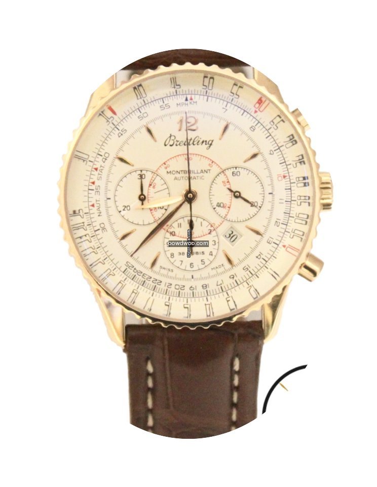 Breitling Montbrillant Auto 18K Rose Gol...