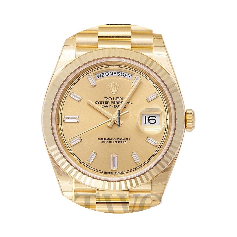 Rolex Day-Date Champagne 18k Gold Dia 40...
