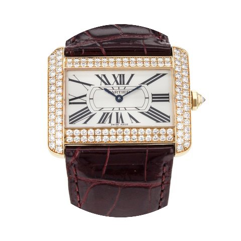 Cartier Tank Divan 18k Yellow Gold Men's...