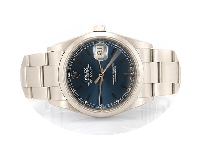 Rolex Datejust 16200 - Edelstahl Blue Di...