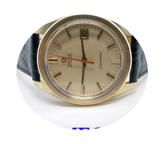 Omega Mens S/Steel & 14k OMEGA SEAMA...