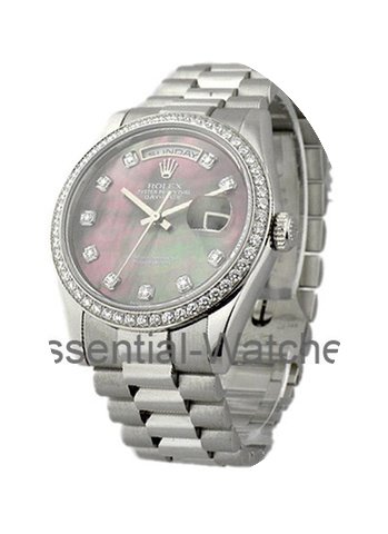 Rolex Used Men's Platinum President with...