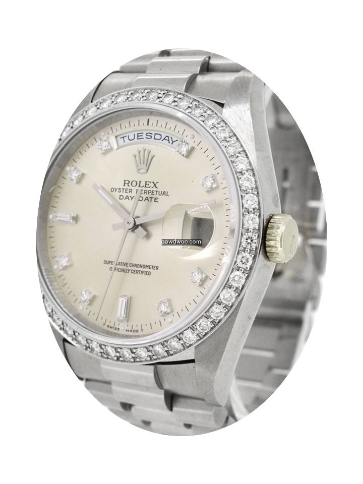 Rolex Oyster Perpetual 18K White Gold Da...