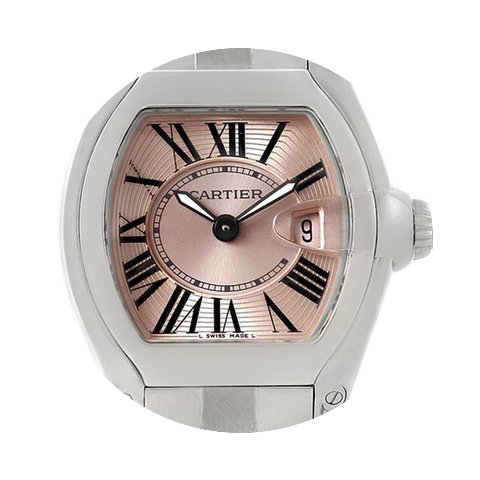 Cartier Roadster Ladies Pink Dial Watch ...