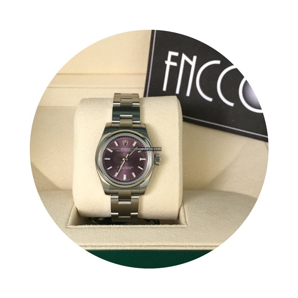 Rolex 176200 Oyster Perpetual Purple dia...