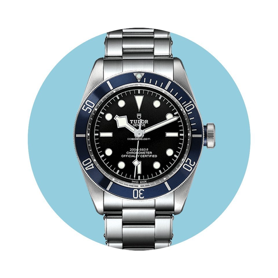 Tudor Heritage Black Bay blau Stahlband ...