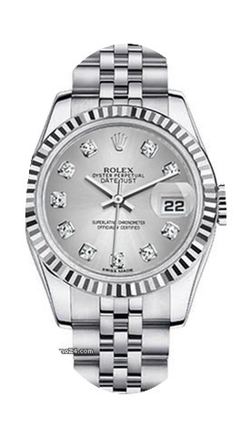 Rolex Women's New Style Steel Datejust w...