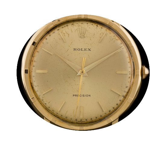 Rolex 18k Yellow Gold Champagne Baton Di...