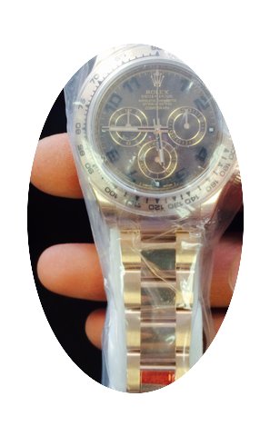 Rolex rose gold Daytona on bracelet...