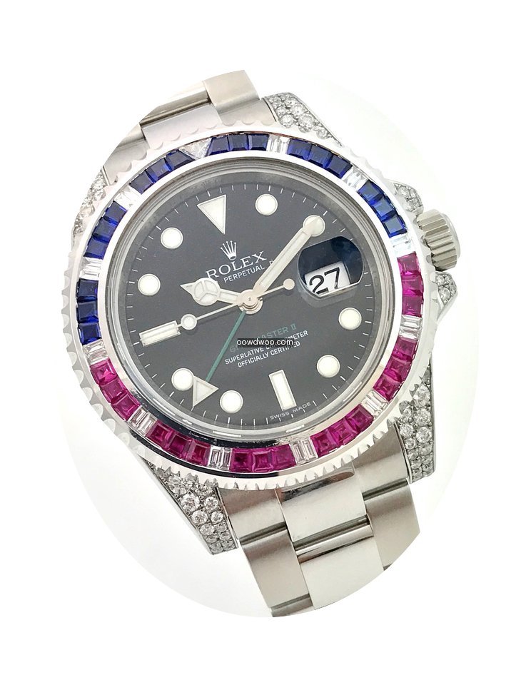 Rolex GMT MASTER II SARU Brillanten Rubi...
