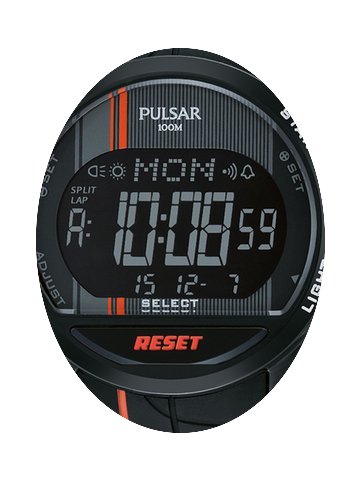 Pulsar PV4009X1 Digital-Chronograph rot-...