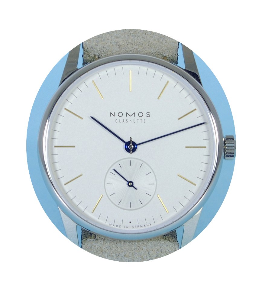 Nomos Glashütte Orion 33 Edelstahlboden...