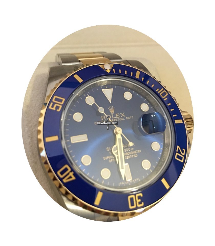 Rolex Submariner 116613LB Steel/Gold Sun...