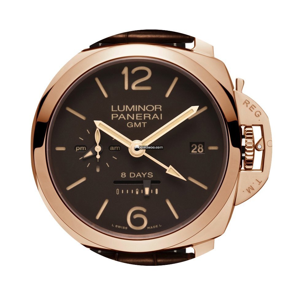Panerai Luminor 1950 8 days GMT Rose Gol...