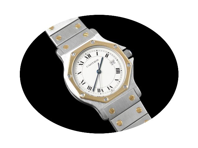 Cartier Santos Octagon Large Ladies/Smal...