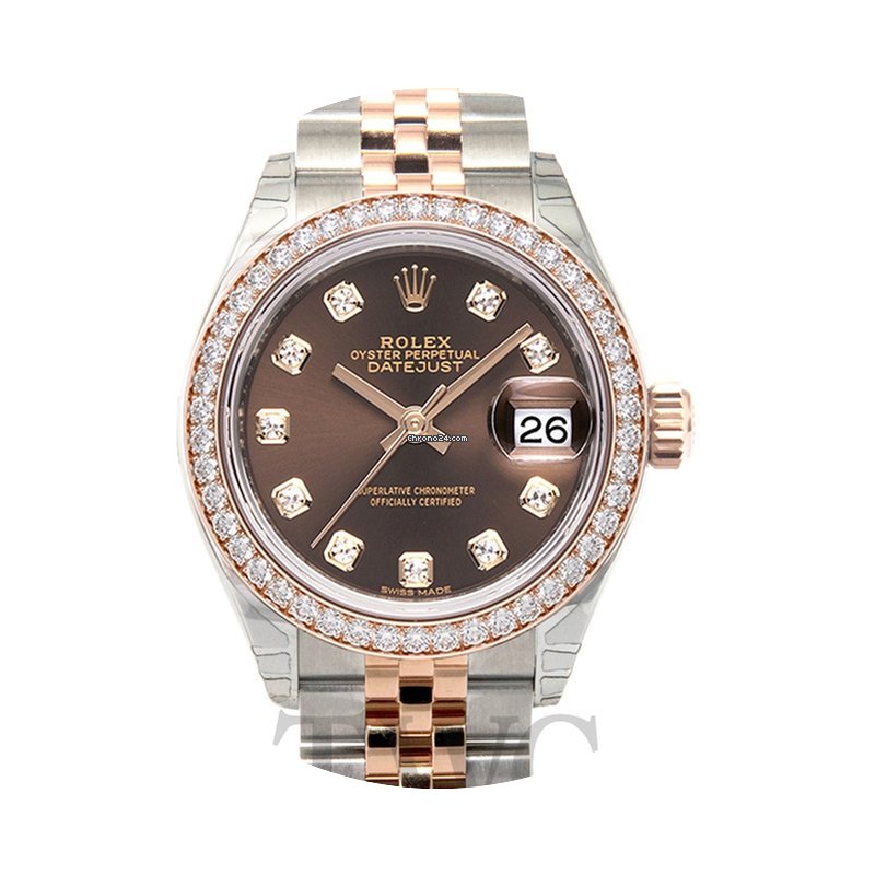 Rolex Lady-Datejust 28 Chocolate Steel/1...