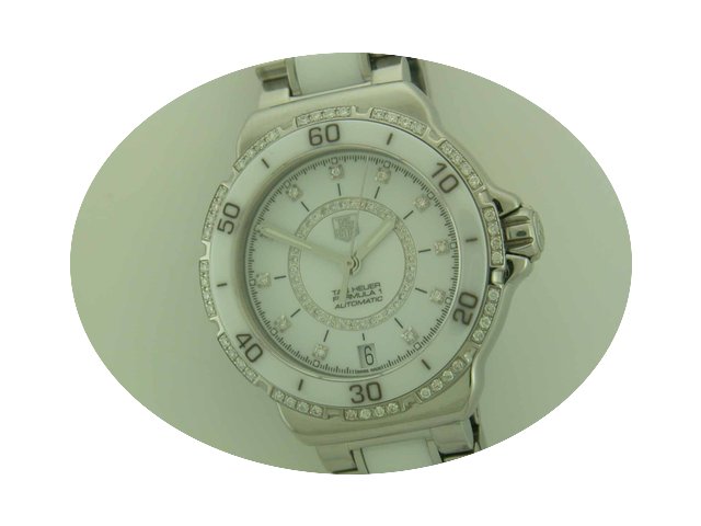 TAG Heuer Ladies F1 Sparkling steel/cera...