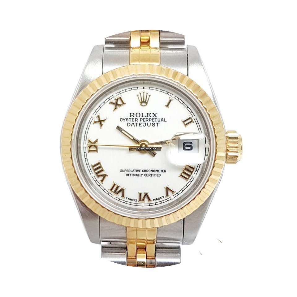 Rolex Datejust Ref 69173 Lady 18K Gold S...
