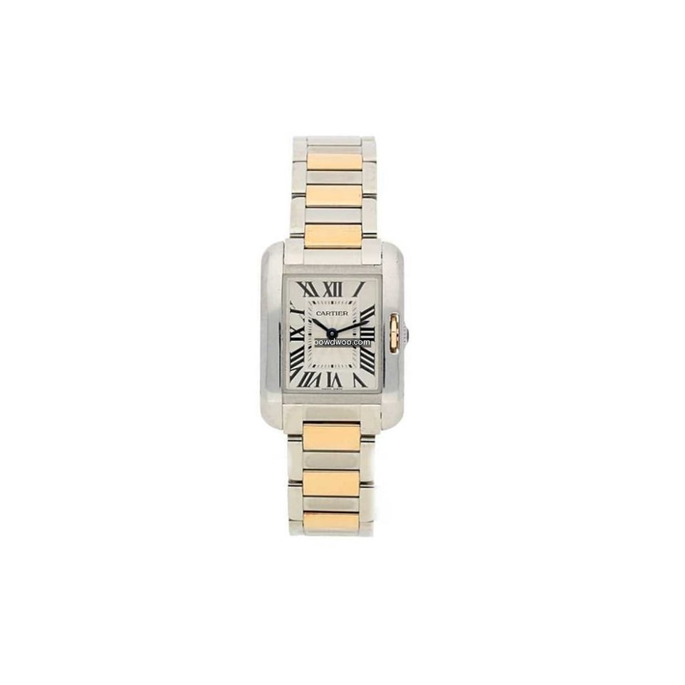 Cartier Tank Anglaise - Steel & Rose Gol...