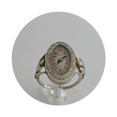 Carl F. Bucherer VINTAGE ring watch whit...