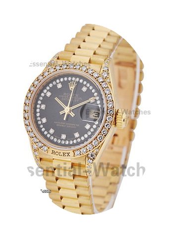 Rolex Used Lady''''s President Yellow Go...