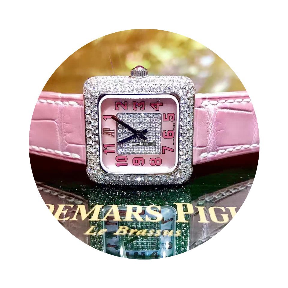 Audemars Piguet Pave Pink Dial Ladies...