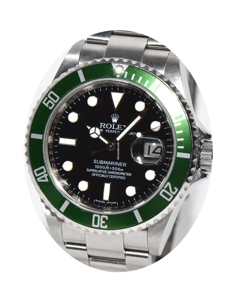 Rolex Submariner Stahl GREEN 16610LV von...
