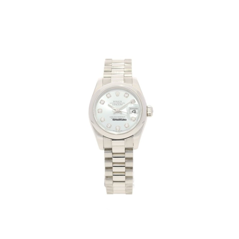 Rolex Datejust 179166, Platinum Ladies W...