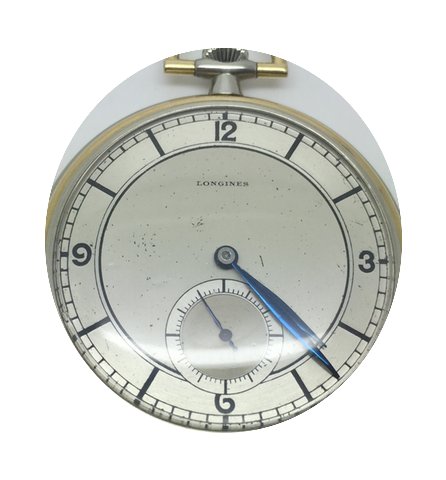 Longines Pocket Watch 2 tones 18k gold...