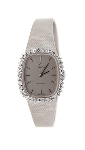 Omega DeVille Diamond 18K White Gold...