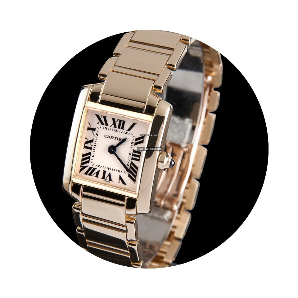 Cartier tank francaise yellow gold lady...