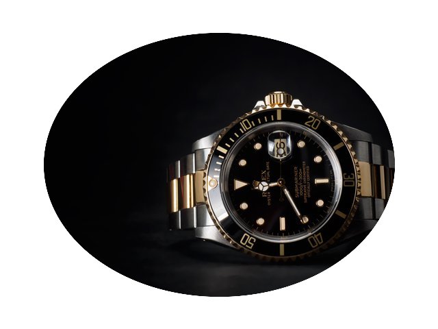 Rolex Submariner Date Gold Steel Black...