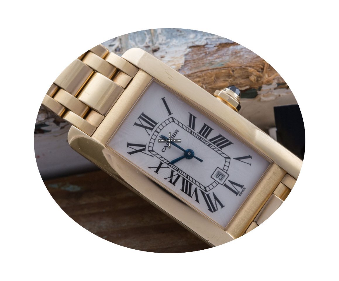 Cartier Tank Américaine Medium size Yel...